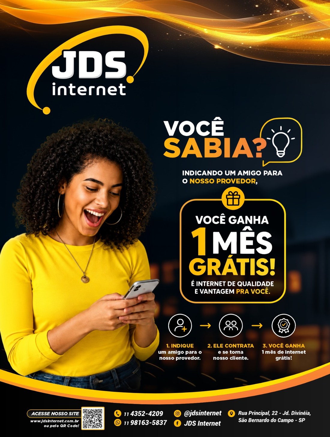 Campanha indique um amigo e ganhe uma mensalidade grátis
